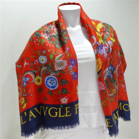 aveugle par amour gucci scarf|par amour flora snake scarf.